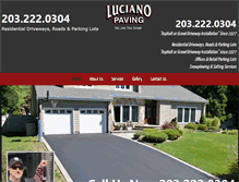 Tablet Screenshot of lucianopaving.com